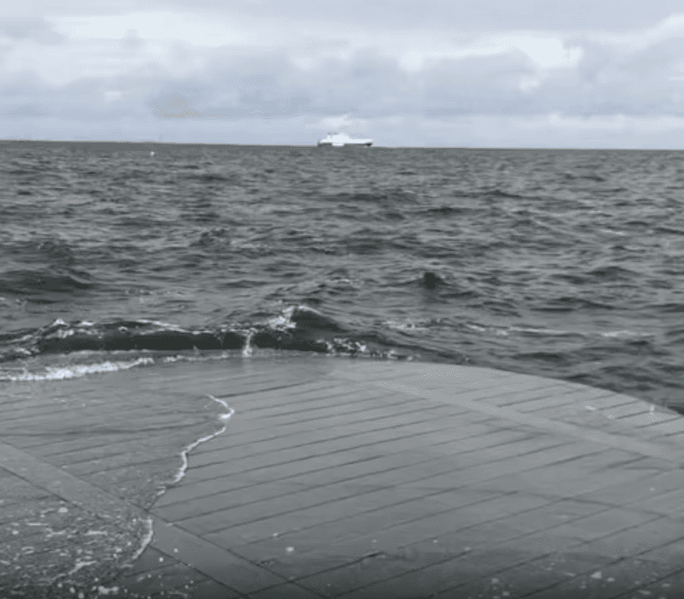Coastal furniture in a marine environment